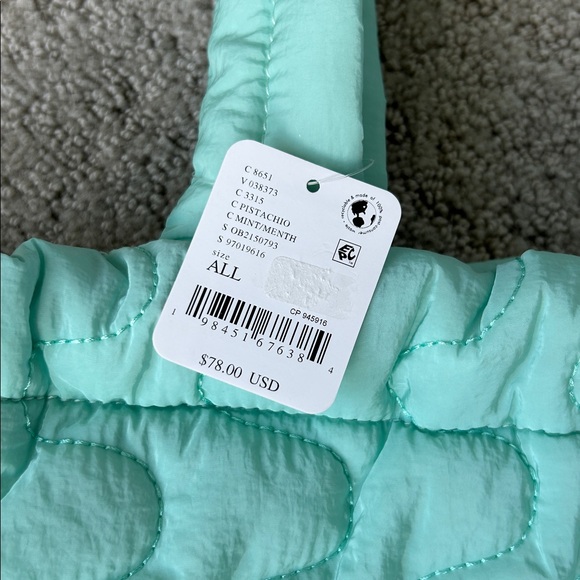 Free People Movement Women's Cloud 9 Tote Bag Messenger Weekend Bag Pistachio - Picture 5 of 13